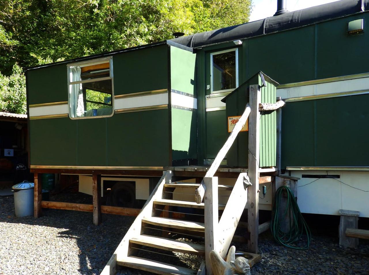 Showman'S Wagon At Coed Cae ดอลเกซเซย์ ภายนอก รูปภาพ